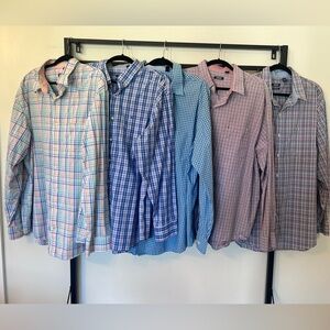 Five men’s Izod button down shirts size XXL